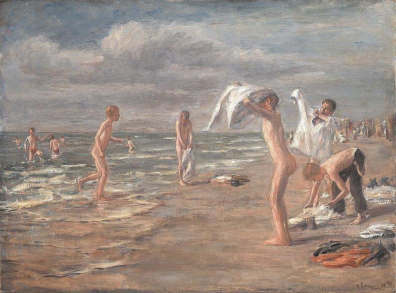 Max Liebermann Boys Bathing oil painting picture